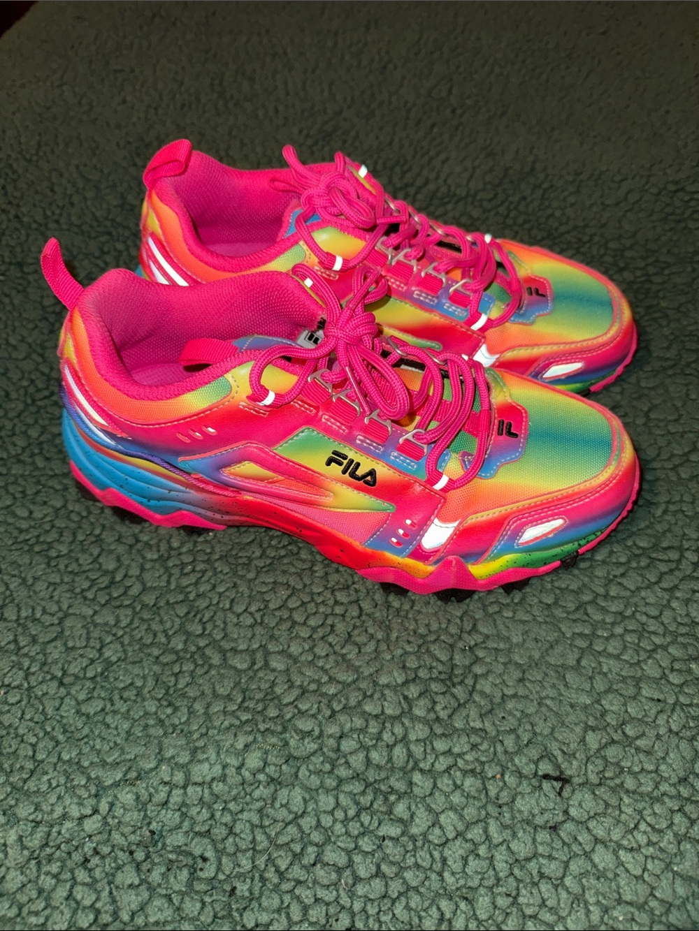 Fila Rainbow Gradient Hot Pink Multicolor Sneakers